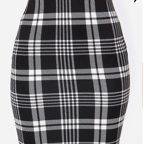 Lush Two Can Play Black Plaid Two-Piece Set NWOT - Picture 7 of 14